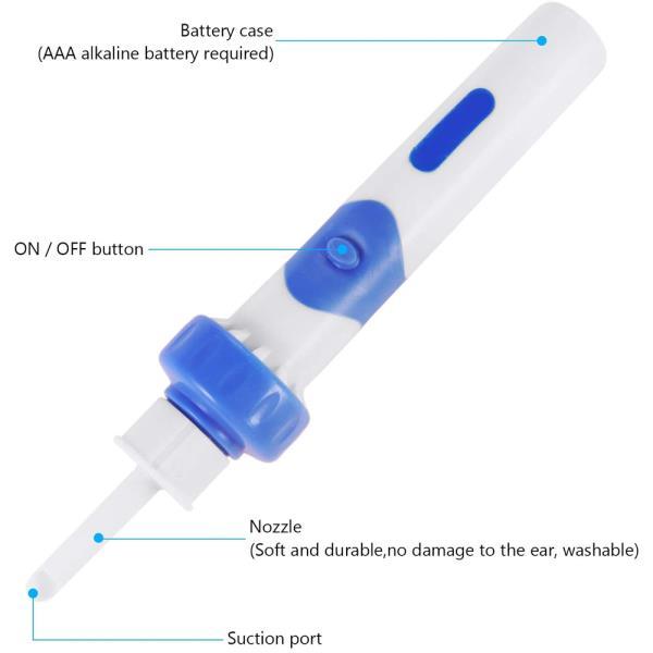 Safety Electric Cordless Vacuum Ear Cleaner